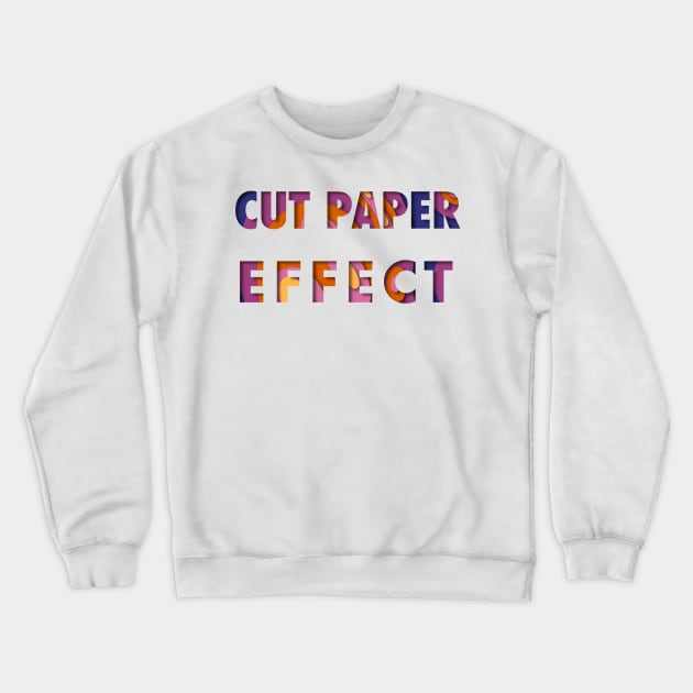 Cut Paper Effect Crewneck Sweatshirt by Arpi Design Studio